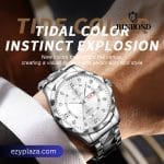 BINBOND 2521 Luxury Brand Luminous Quartz Watch For Men - Golden Black - Thumbnail Image 5