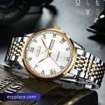 OLEVS 6602 Luxury Watch-Blue - Thumbnail Image 5