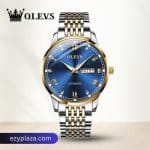 OLEVS 6602 Luxury Watch-Blue - Thumbnail Image 1