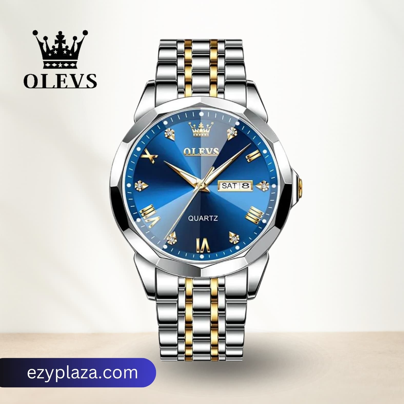 OLEVS 9931G New Exclusive Design Quartz Watch for Men( Full Golden) (1)