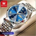 OLEVS 9931G New Exclusive Design Quartz Watch for Men - Blue - Thumbnail Image 2