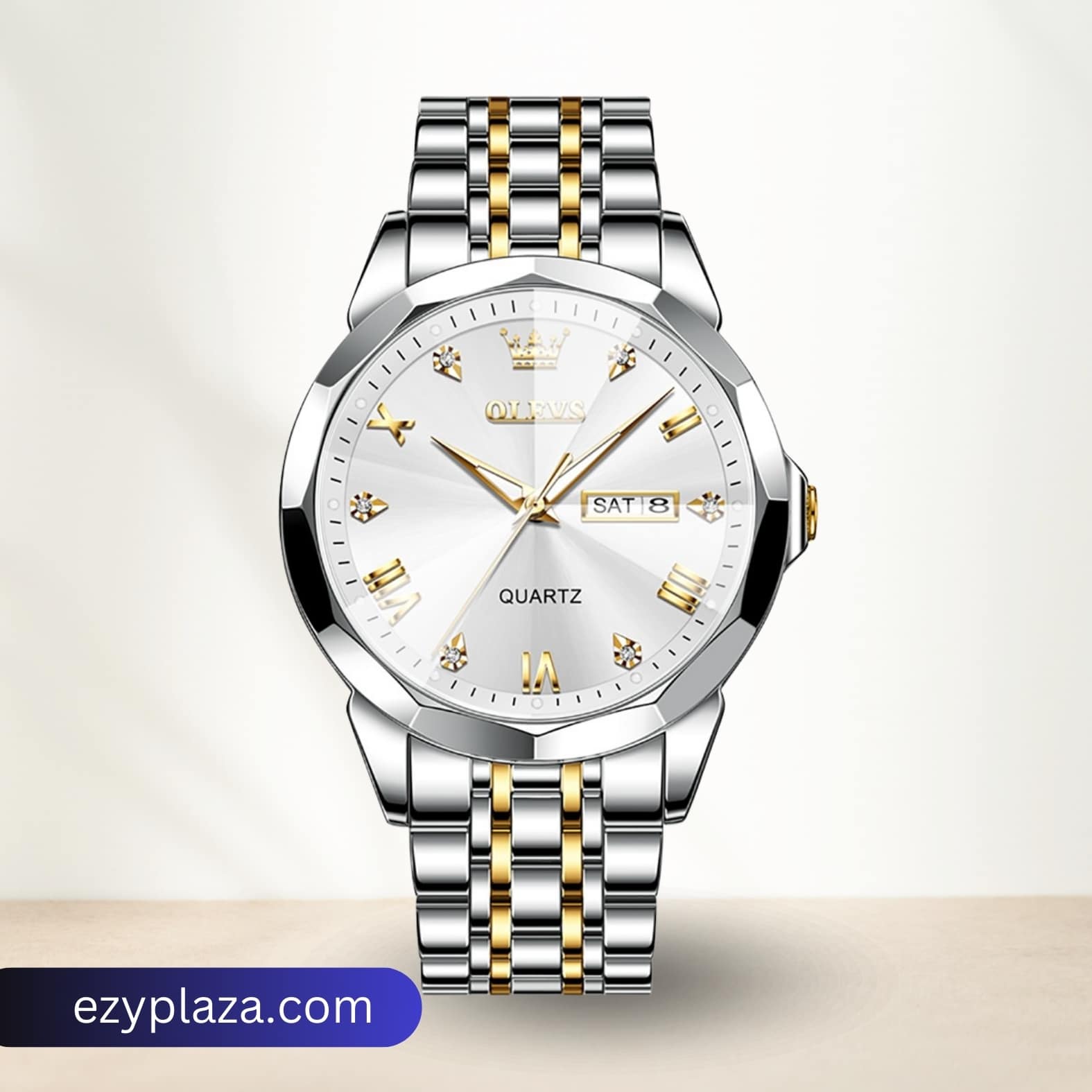 OLEVS 9931G New Exclusive Design Quartz Watch for Men( Full Golden) (4)