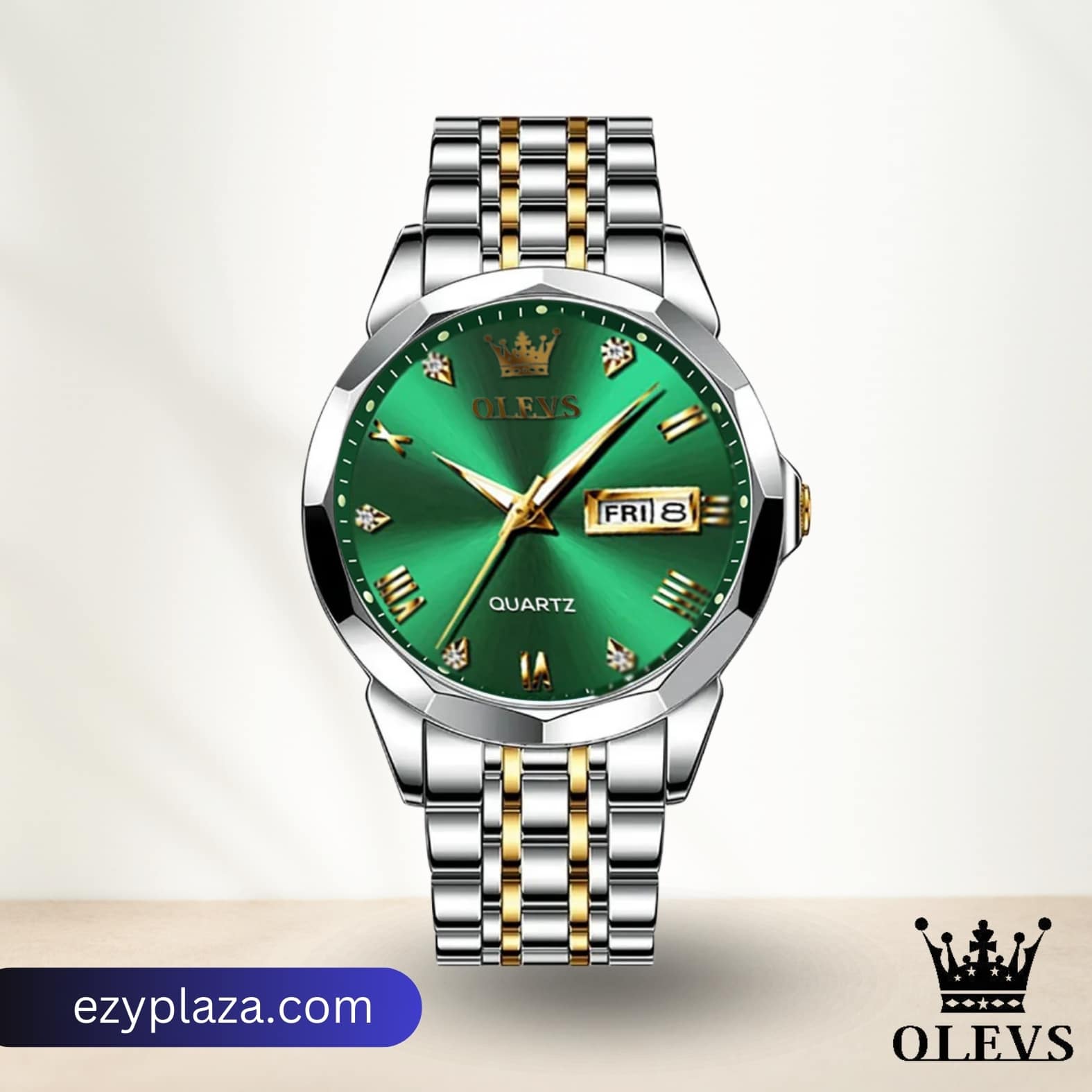OLEVS 9931G New Exclusive Design Quartz Watch for Men( Full Golden) (6)