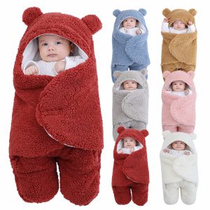 baby blanket and wrapper
