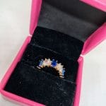 vibrant gold ring adorned with colorful gemstones, - Thumbnail Image 2