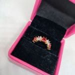 vibrant gold ring adorned with colorful gemstones - Thumbnail Image 4
