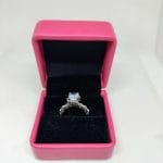 Luminous Embrace  Brilliant Center Stone with Twisted Band Womens Ring - Thumbnail Image 1