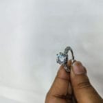 Luminous Embrace  Brilliant Center Stone with Twisted Band Womens Ring - Thumbnail Image 2