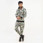 camouflage Winter Hoodie and Trouser Set for Men bd