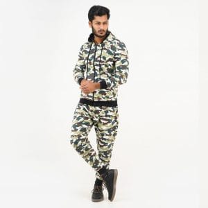 Exclusive Winter Hoodie and Trouser Set For Men – Premium Camouflage Combo