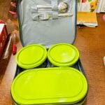 Lunch Box 2 Steel & 1 Microwave Safe Plastik Box - Thumbnail Image 2