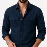 Full sleeves double pocket Shirt - Thumbnail Image 2