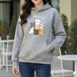 Premium Comfortable Printed Ladies Winter Hoodie - Thumbnail Image 1