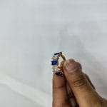 vibrant gold ring adorned with colorful gemstones, - Thumbnail Image 3