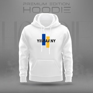 YINFAANY Premium White Cotton Hoodie for Men