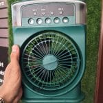 Portable Mist Air Cooler Desk Fan with 600ml Water Tank & 7-Color LED - Thumbnail Image 4