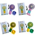Portable Mini Fan USB Rechargeable with Lanyard – Handheld Desktop Pocket Fan - Thumbnail Image 4