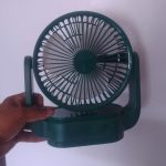 Rechargeable Portable Desk Fan EN-1300 | 3 Speed USB Fan with 180° Rotation - Thumbnail Image 5