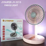 JYSUPER JY-2215 Rechargeable Mini Fan with LED Light – Long Battery Portable Cooling Fan - Thumbnail Image 4