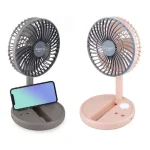 JYSUPER JY-2215 Rechargeable Mini Fan with LED Light – Long Battery Portable Cooling Fan - Thumbnail Image 6